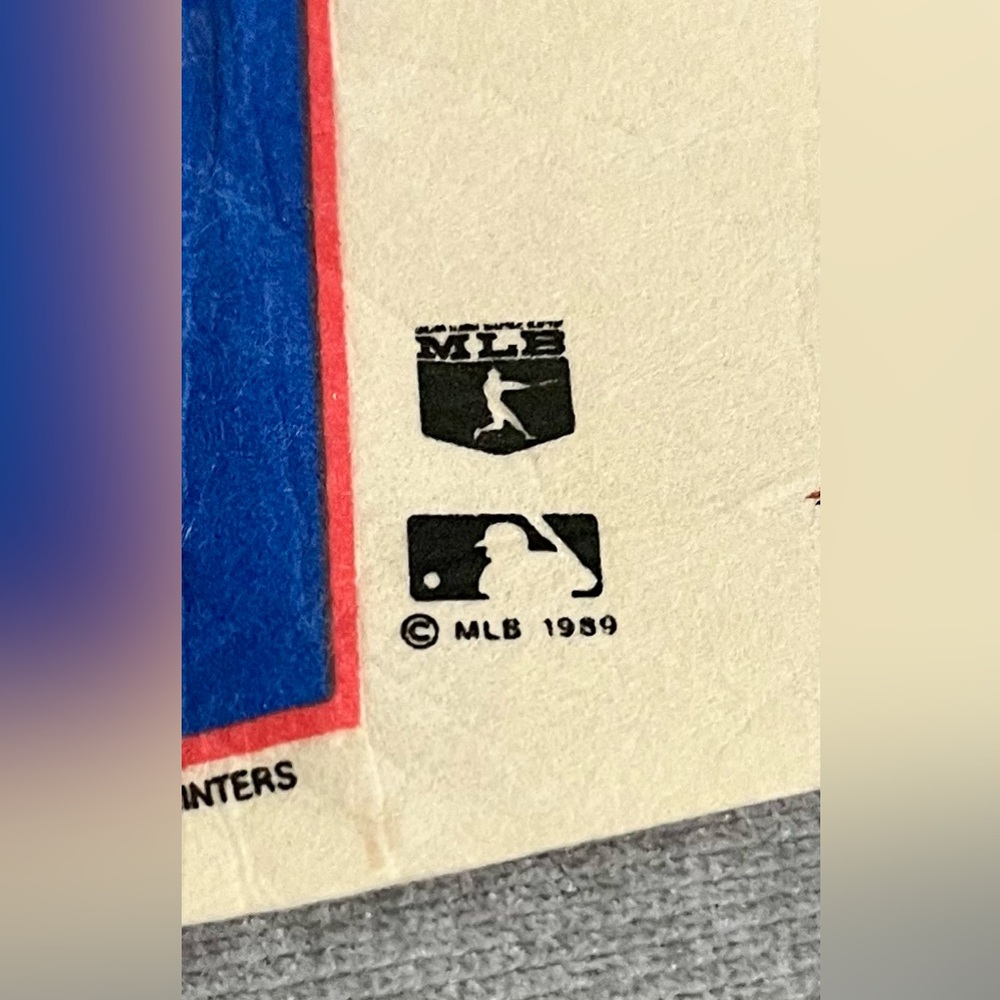1989 Nolan Ryan MLB Texas Rangers 300 Wins Pennant Flag Vintage - Picture 2 of 15